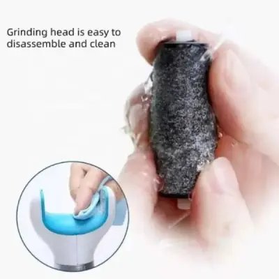 Rechargeable Pedicure Machine – Foot & Heel Care Device with 2 Roller Heads for Smooth, Soft Feet