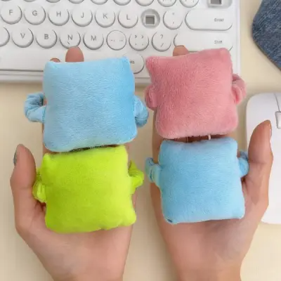 2 Pcs Ergonomic Wearable Wrist Rest Cushion – Soft PP Cotton Mouse & Keyboard Wrist Support Pad with Elastic Band for Office, Computer, Laptop, Gaming, Typing & Daily Use (2Pcs)